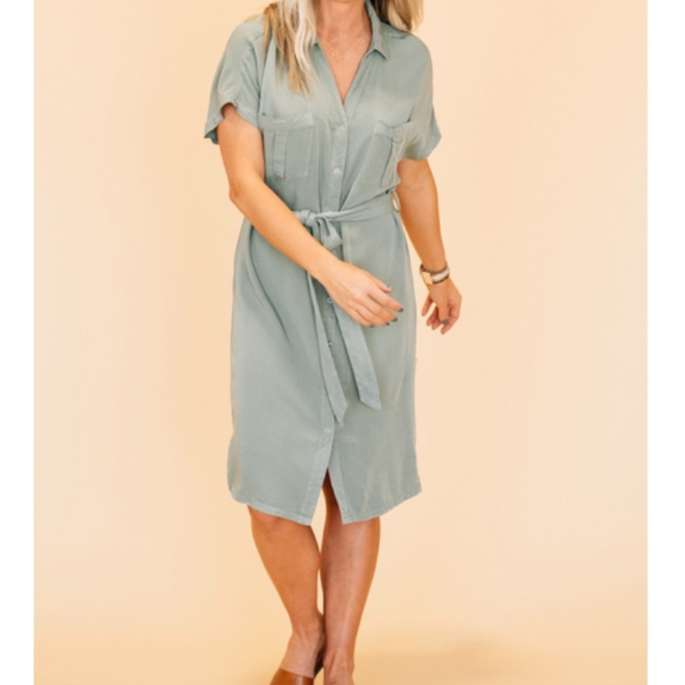 Safari Tie Waist Dress